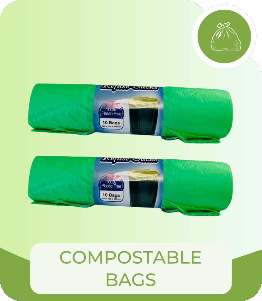 Large Compostable bags 10 Bag Roll