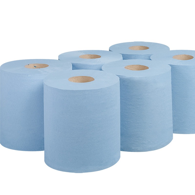 Blue Centrefeed Paper Towel – 1 Ply Smooth  – 300m