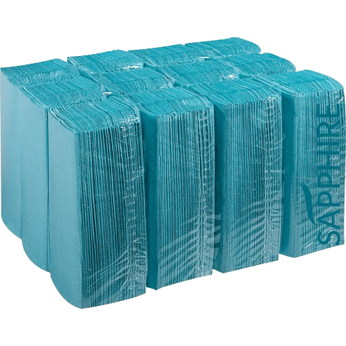 1-ply Blue C-Fold Hand Towels